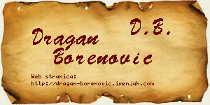 Dragan Borenović vizit kartica